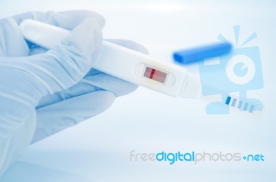 The Negative Result Of Quick Urine Test Stock Photo