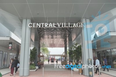 The New One Shopping Mall Named Central Village Stock Photo