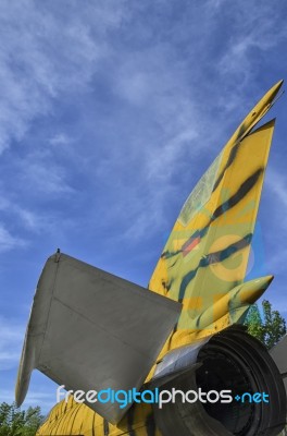 The Nozzle Of A Mig-21 Stock Photo