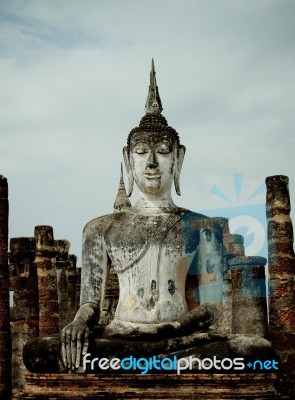 The Old Royal Palace Thailand  Old Temple Stock Photo