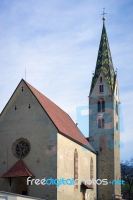 The Parish Church In Villanders Stock Photo