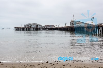 The Pier In Santa Barbara California Stock Photo