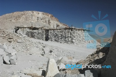 The Quarry Of Valle Del Jere Stock Photo