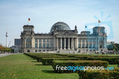 The Reichstag In Berlin Stock Photo