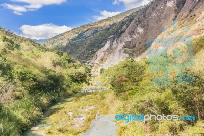 The River Chixoy In The Highlands Of Guatemala Stock Photo