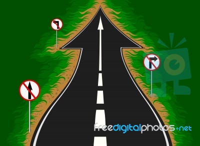 The Road Concepts Stock Image