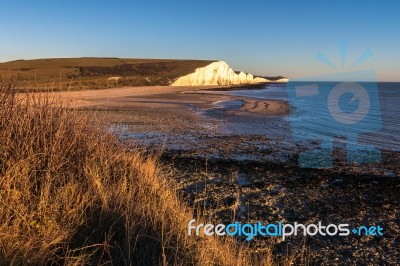 The Seven Sisters And River Cuckmere Estuary In Sussex Stock Photo