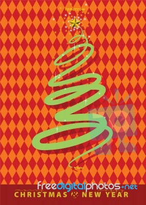 The Way Of Line In Today Go To Success At Tomorrow On Red Color Stock Image