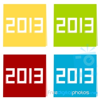 The Year Of 2013 Illustration Stock Image