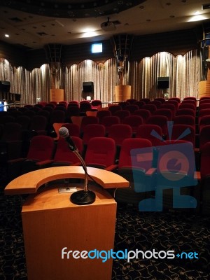 Theater Meeting Room Stock Photo