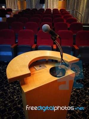 Theater Meeting Room Stock Photo