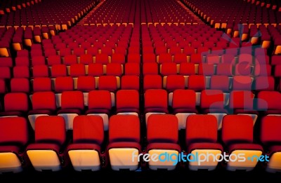 Theater Seat Stock Photo