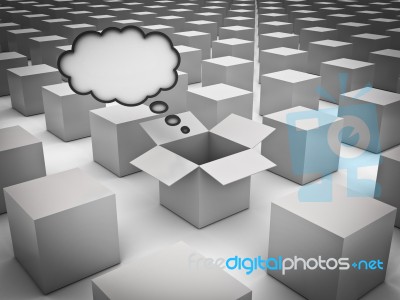 Think Outside The Box Concept Stock Image