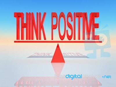 Think Positive Stock Image