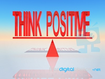 Think Positive Stock Image