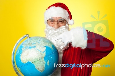 This Is Where I Am Going On Christmas Eve Stock Photo