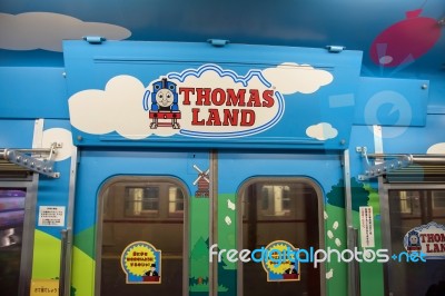 Thomas Train In Kawaguchiko, Japan Stock Photo