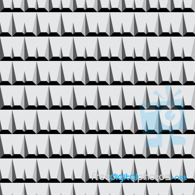 Thorn Spine Seamless Pattern Stock Image