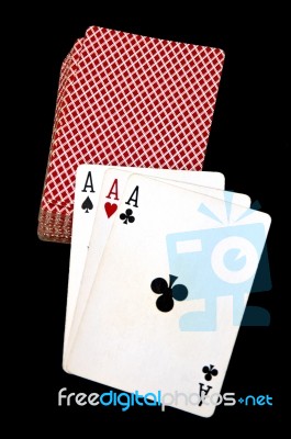 Three Aces Stock Photo