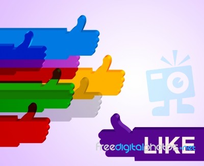 Thumbs Up Indicates All Right And Approval Stock Image