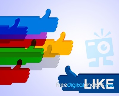 Thumbs Up Indicates All Right And Approval Stock Image
