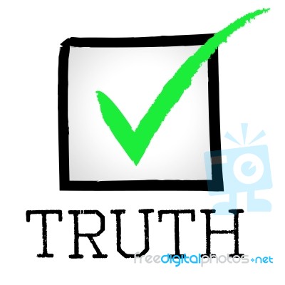 Tick Truth Shows No Lie And Approved Stock Image