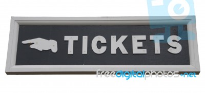 Tickets Sign Stock Photo