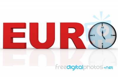Time And Euro Stock Image