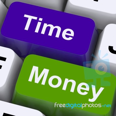 Time And Money Keys Stock Image