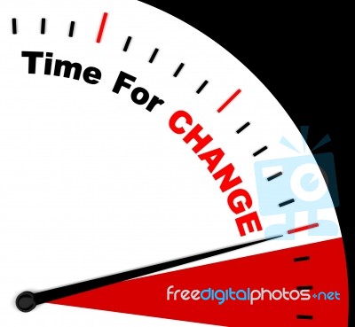 Time For Change Representing Different Strategy Or Varying Stock Image