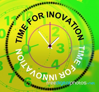 Time For Innovation Represents Concepts Inventions And Thoughts Stock Image