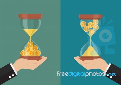Time Is Money Concept Stock Image