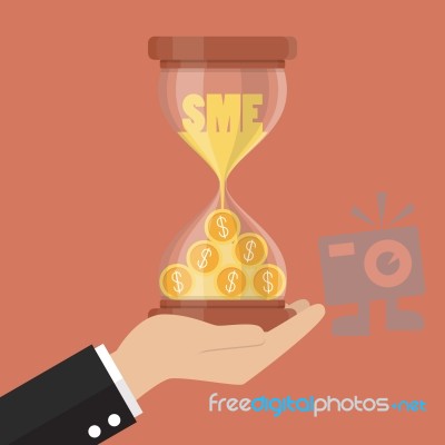 Time Is Money For Small And Medium Enterprise Stock Image