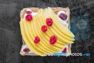 Toast Bread Recipes Stock Photo