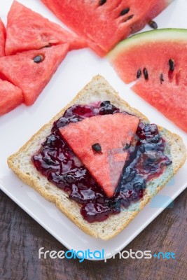 Toast Bread Recipes Stock Photo