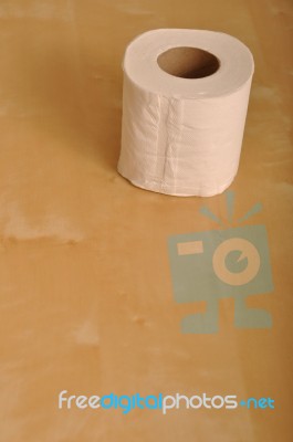 Toilet Paper Roll Stock Photo
