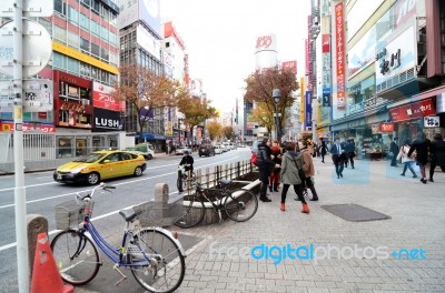 Tokyo, Japan - November 28: Shibuya Is Known As A Youth Fashion Stock Photo