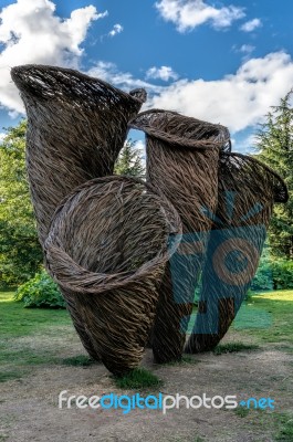 Tom Hare's Fungi Fairy Ring At Kew Gardens Stock Photo