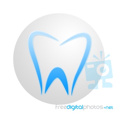 Tooth Icon Represents Dentist Icons And Dentistry Stock Image