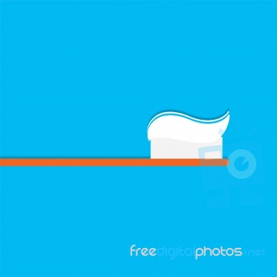 Toothpaste Flat Icon   Illustration  Stock Image
