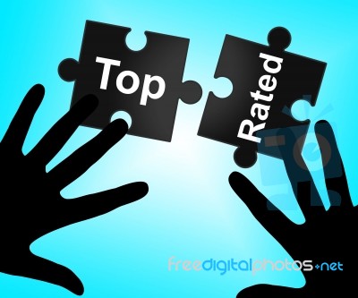 Top Rated Shows Number One And Chief Stock Image