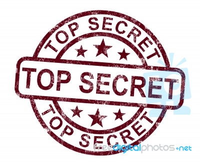 Top Secret Stamp Stock Image