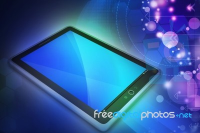 Touch Screen Tablet Computer Stock Image