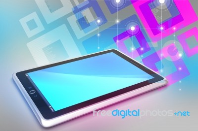 Touch Screen Tablet Computer Stock Image