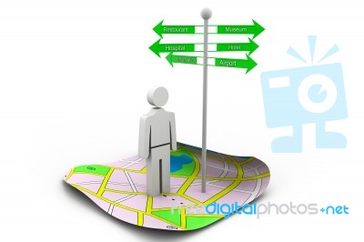 Tourist Information Stock Image
