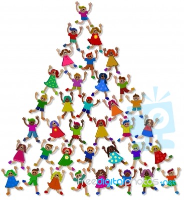 Tower Of Kids Stock Image