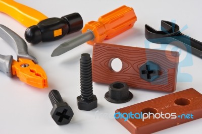 Toy Tools Stock Photo