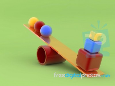 Toys 3D Stock Photo