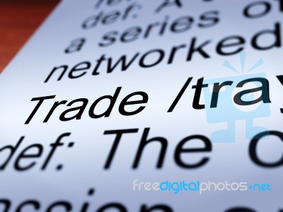 Trade Definition Stock Photo