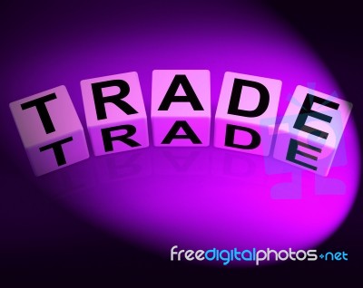 Trade Dice Show Trading Forex Commerce And Industry Stock Image